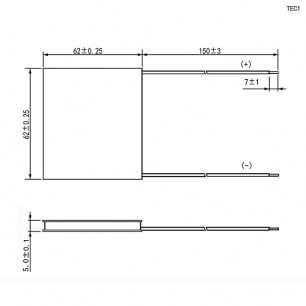 TEC1-12712 (62x62) модуль пельтье RUICHI даташит схема