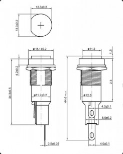 ZH263 for 5х20 держатель предохранителя RUICHI даташит схема