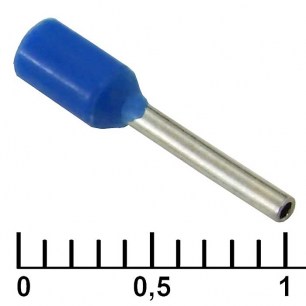 DN00308 blue (0.8x8mm) наконечники на кабель