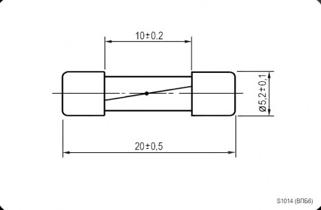 S1014 0.5а (ВПБ6) предохранители RUICHI даташит схема