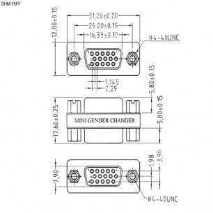 GHM-15FF d-sub переходники RUICHI даташит схема