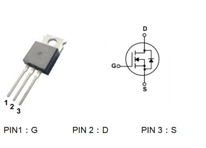 IRF640N транзистор BlueRoc даташит схема