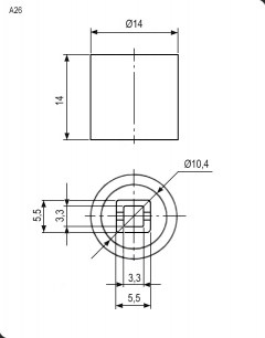 A26 White колпачок для кнопки  даташит схема