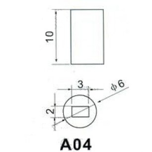 A04 Blue колпачок для кнопки RUICHI даташит схема