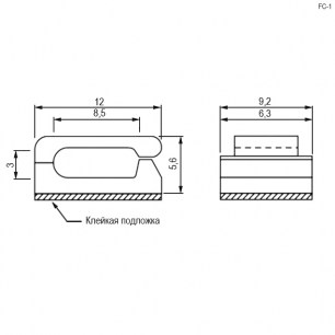 FC-1 фиксаторы для кабеля RUICHI даташит схема