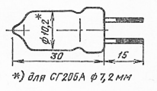 СГ-206 газоразрядные стабилитроны  даташит схема