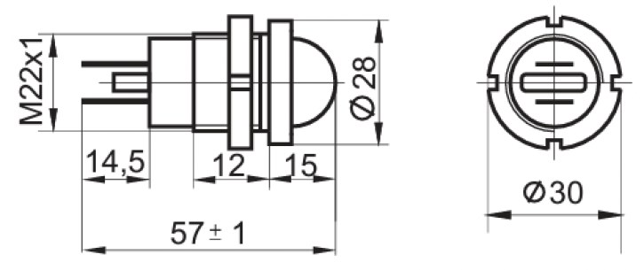 СКЛ-12Б-2 ЖЕЛТЫЕ 12В (201*г) коммутаторные лампы скл  схема фото