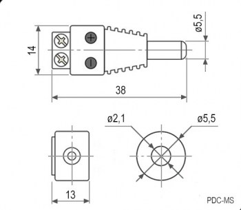PDC-MS разъемы питания штырьковые RUICHI даташит схема