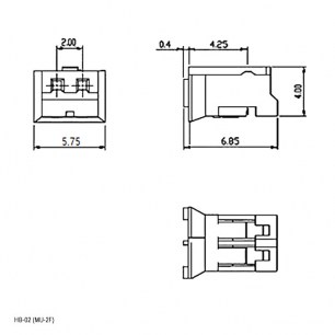 HB-02 (MU-2F) wire 0,3m AWG26 межплатные кабели питания RUICHI даташит схема