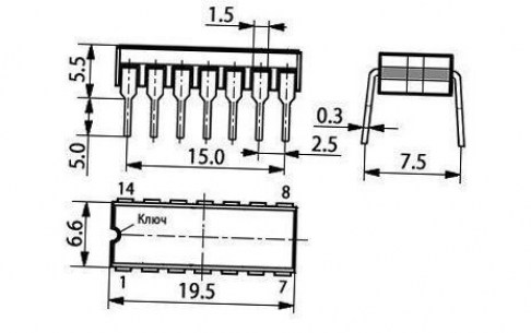 КМ155РУ1 микросхема  даташит схема