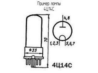 4Ц14С радиолампы  даташит схема