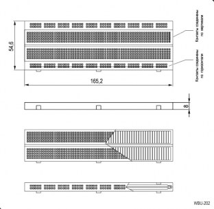 WBU-202 макетная плата RUICHI даташит схема