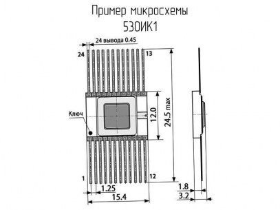 530ИК1 микросхема  даташит схема