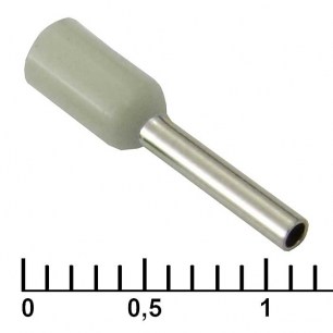DN00708 gray (1.2x8mm) наконечники на кабель