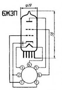 6Ж3П-Е радиолампы  даташит схема