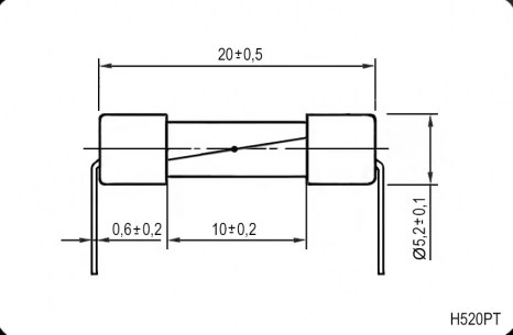 H520PT 0.5A предохранители RUICHI даташит схема