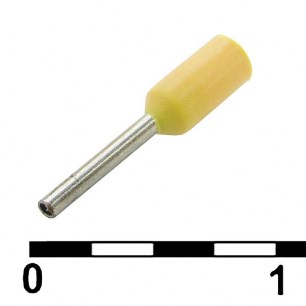 DN00206 yellow (0.75x6mm) наконечники на кабель