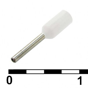 DN00206 white (0.75x6mm) наконечники на кабель