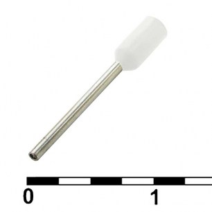 DN00208 white (0.75x8mm) наконечники на кабель