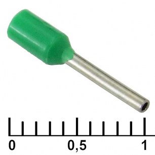 DN00308 green (0.8x8mm) наконечники на кабель