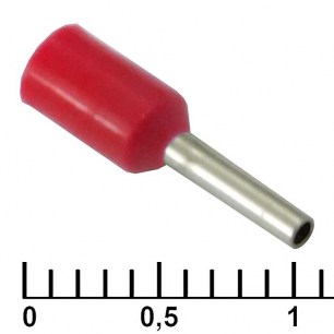 DN00506 red (1x6mm) наконечники на кабель