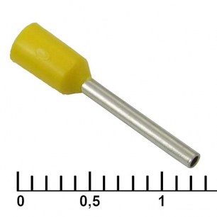 DN00510 yellow (1x10mm) наконечники на кабель