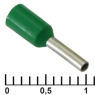 DN00706 green (1.2x6mm) наконечники на кабель