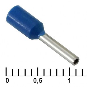 DN00708 blue (1.2x8mm) наконечники на кабель
