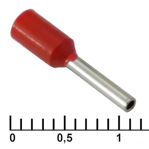 DN00708 red (1.2x8mm) наконечники на кабель