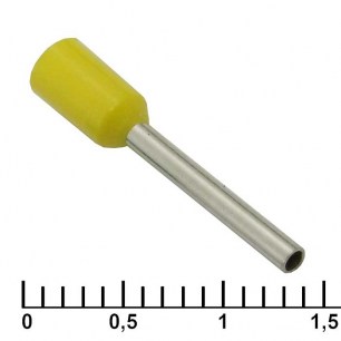 DN00712 yellow (1.2x12mm) наконечники на кабель