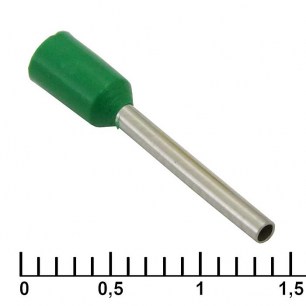 DN00712 green (1.2x12mm) наконечники на кабель