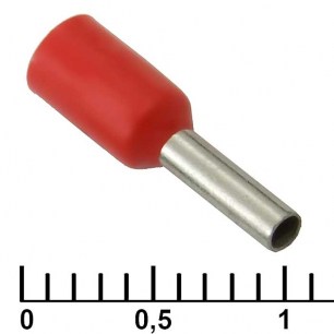 DN01006 red (1.4x6mm) наконечники на кабель
