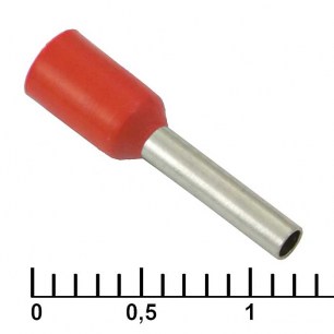 DN01008 red (1.4x8mm) наконечники на кабель