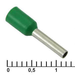 DN01008 green (1.4x8mm) наконечники на кабель