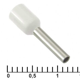 DN01510 white (1.7x10mm) наконечники на кабель