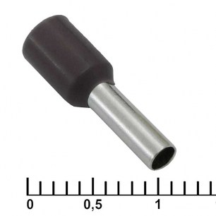 DN02508 black (2.2x8mm) наконечники на кабель
