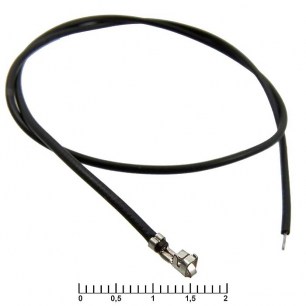 H 2,54 mm AWG26 0,3m black разъемы питания низковольтные