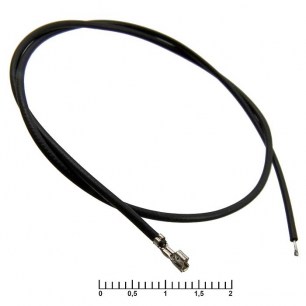 HB 2,00 mm AWG26 0,3m black разъемы питания низковольтные