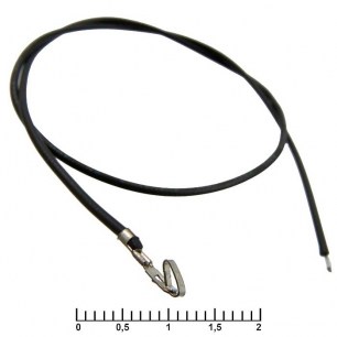 HU 2,54 mm AWG26 0,3m black разъемы питания низковольтные