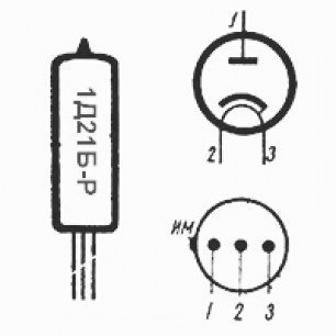 1Д21Б-Р радиолампы  даташит схема