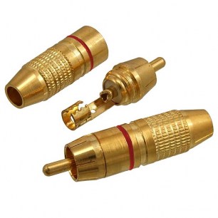 7-0222 gold red разъем