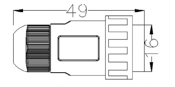 Герметичные разъемы HYF-280 2pin (IP68) RUICHI даташит схема