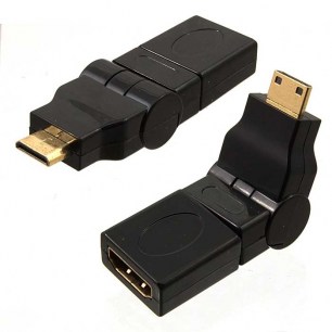 HDMI F to MiniHDMI M (rotation) разъем