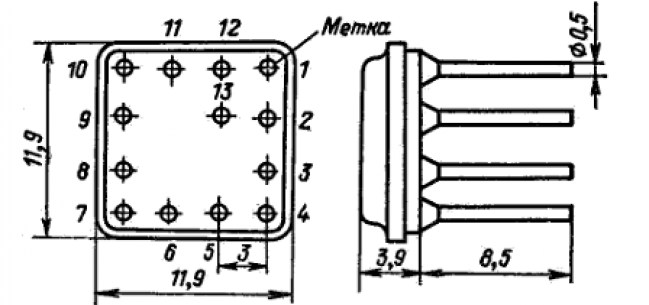 К217НТ1 микросхема  даташит схема