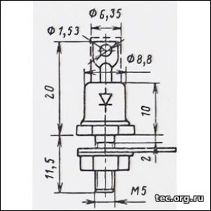 2В103А варикап  даташит схема