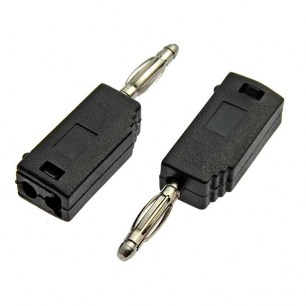 ZP-027 2mm Stackable Plug BLACK штекер