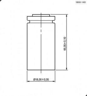 Аккумуляторные батареи 18650 3,7v 1400mah (18x65mm) RUICHI даташит схема