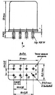 РЭС90 000.04 реле электромагнитное  даташит схема