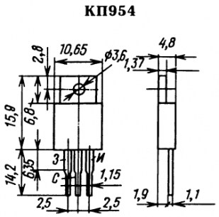 КП954Б транзистор  даташит схема