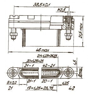 ОНП-ЖИ-8-42Р-1СВ разъем  даташит схема